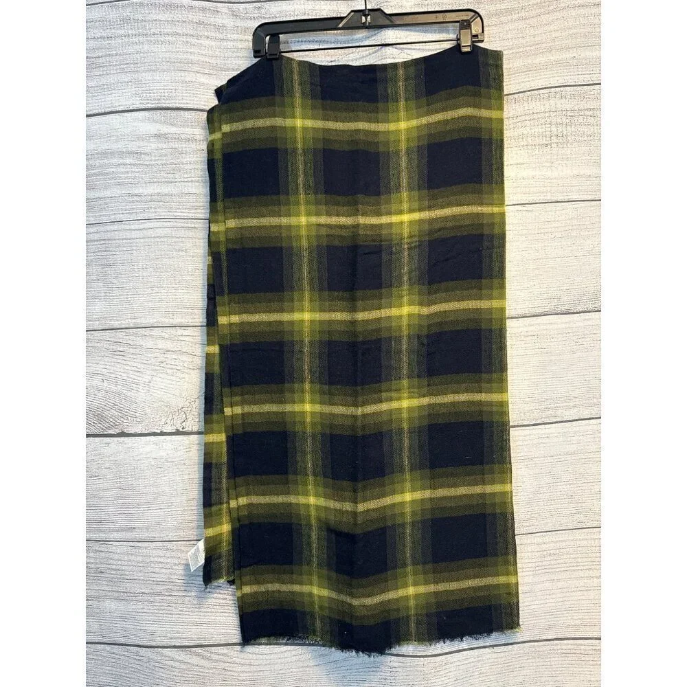 Banana Republic Plaid Scarf Shawl Wrap OS